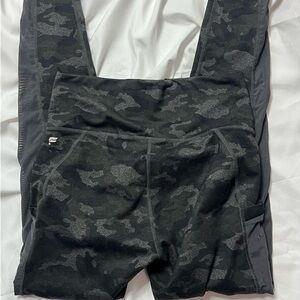 Fabletics Black Gray Camo High-Waist Leggings